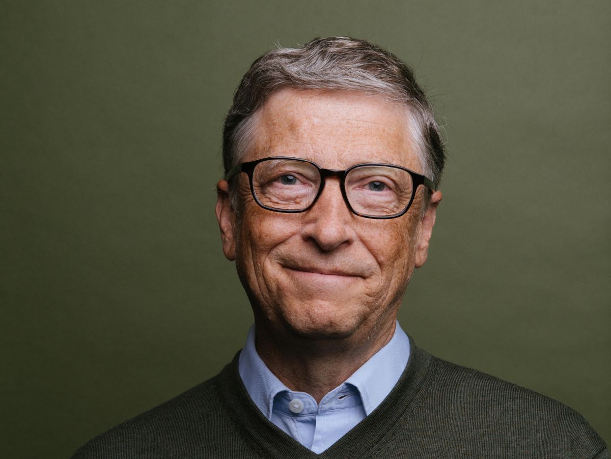 Portrait of Microsoft founder Bill Gates at the offices of the Bill and Melinda Gates Foundation in Seattle, Wash.